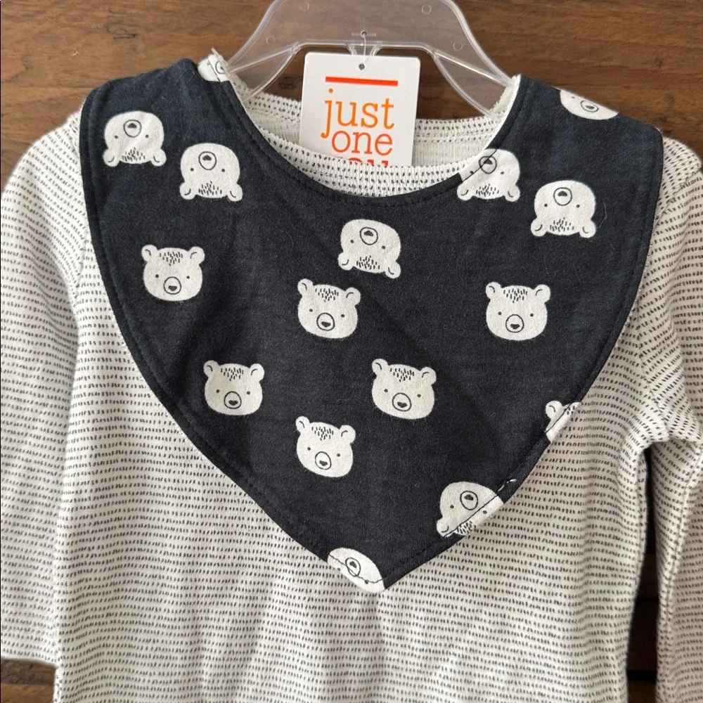 NWT Carter's Baby Boy 4-Piece Bear Sleep & Play Take Home Bundle - 3M